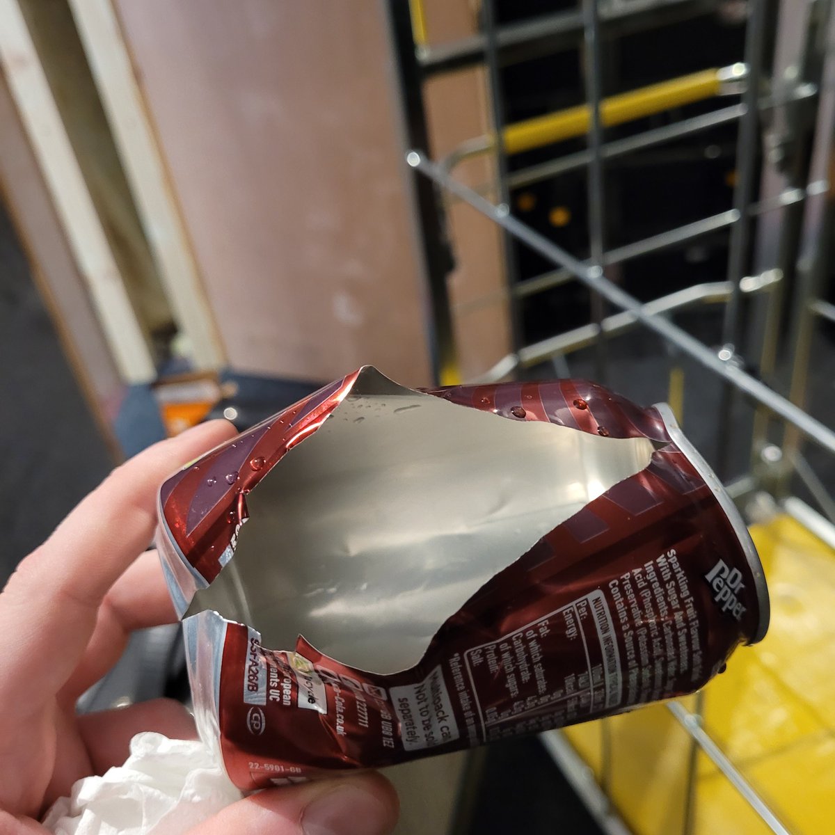 switch_mitch's tweet image. Hey @CocaCola_GB this can of Dr Pepper just popped off in my drummer's band. What's the deal? #drpepper #whatstheworstthatcouldhappen
