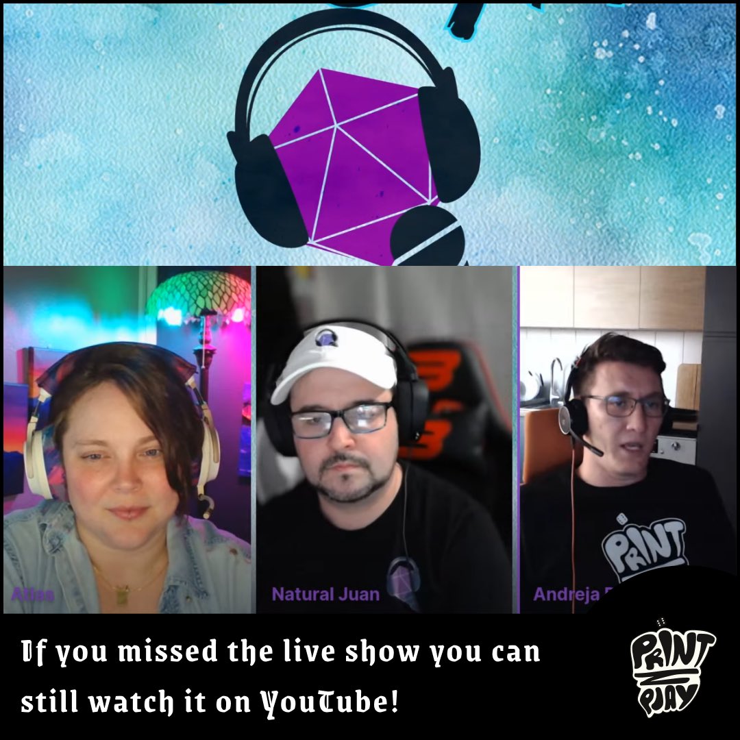PrintNplaygames's tweet photo. The best way to learn all about our TTRPGs and our latest kickstarter game is to watch this episode of 2legit2crit where we went into everything we do and why we do it :) 
https://t.co/9NArtW90XY

Lots of good words for our buddy @rpdeshaies in there https://t.co/cxXXrC4g01