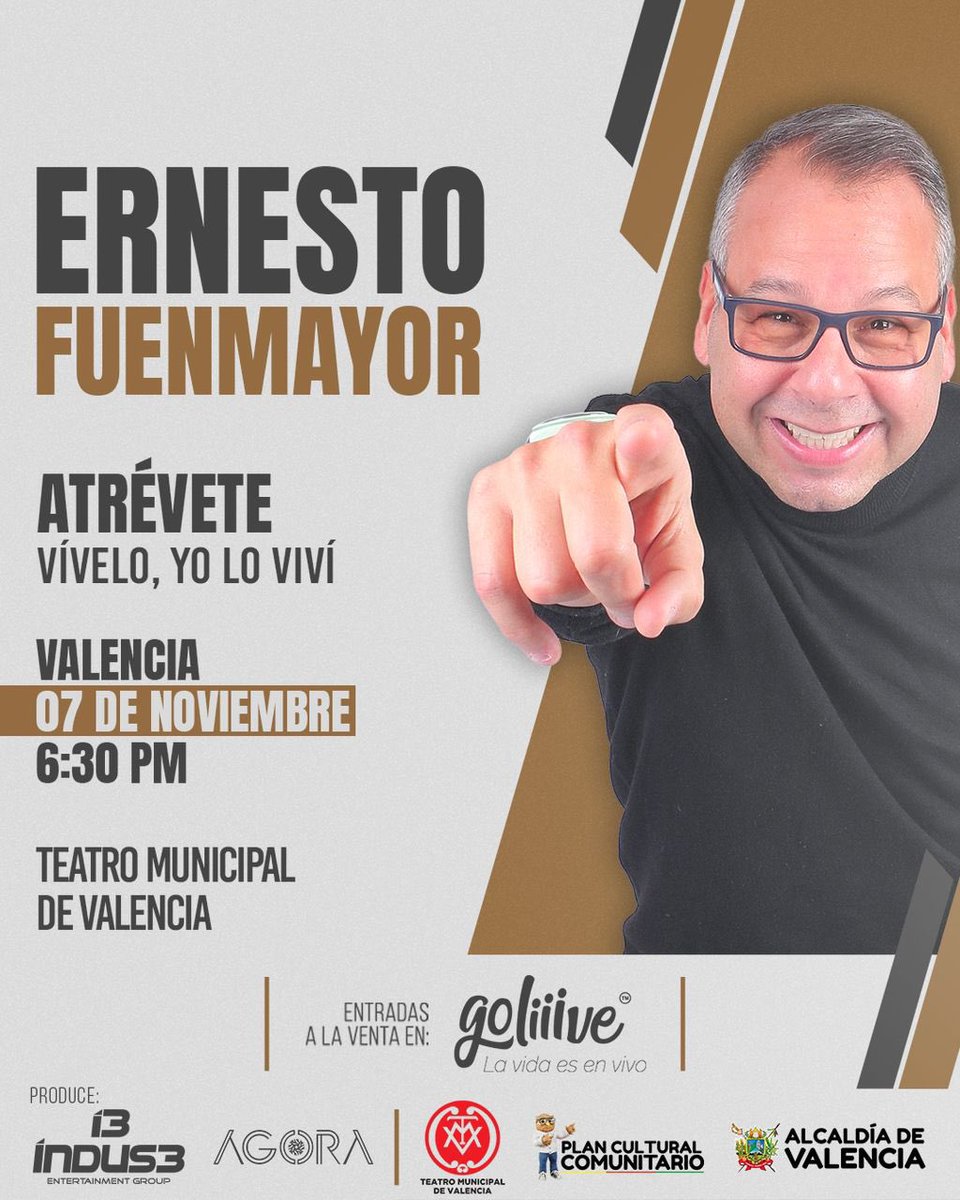 Regresa la exitosa conferencia de Ernesto Fuenmayor: “Atrévete, vívelo, yo lo viví”. Más información aquí: arumbear.com/ve/archivos/40…