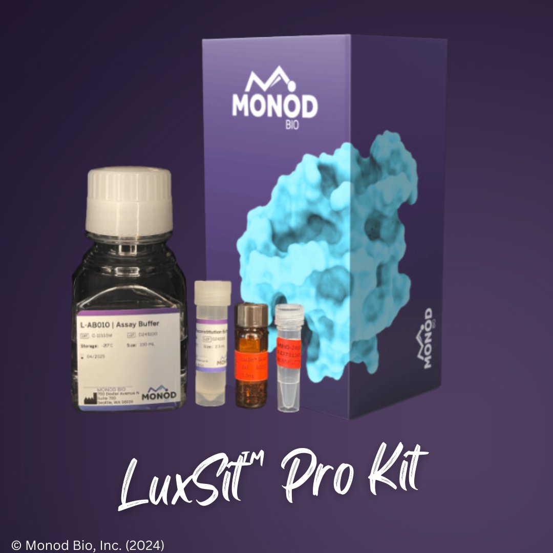 monod_bio's tweet photo. We're excited to announce the release of our first product, LuxSit™ Pro, the world's first fully de novo luciferase. Order here: https://t.co/ck4W5kqOAr. See today's press release here: https://t.co/654OS8KBa6
#luciferase #denovoproteindesign #LuxSitPro https://t.co/ojxzZ9ecIm