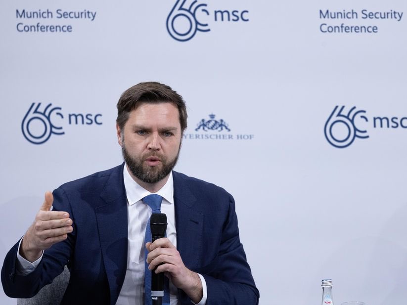 LisaMUllrich's tweet photo. Who is @JDVance1, @realDonaldTrump‘s pick for VP, and what‘s his take on America‘s role in the world? 
Re-watch his panel at #MSC2024 @MunSecConf: 
https://t.co/gTts7eYTCt https://t.co/CZaUA0cy9g