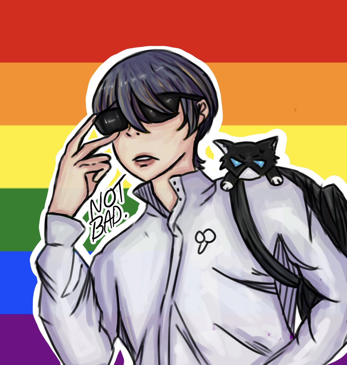 nyxvaie's tweet image. yusuke who i drew a few months ago when i was still figuring out an artstyle based on the mementos mission panel i still really like how this came out might redraw it #persona5 #yusuke #p5mm #p5