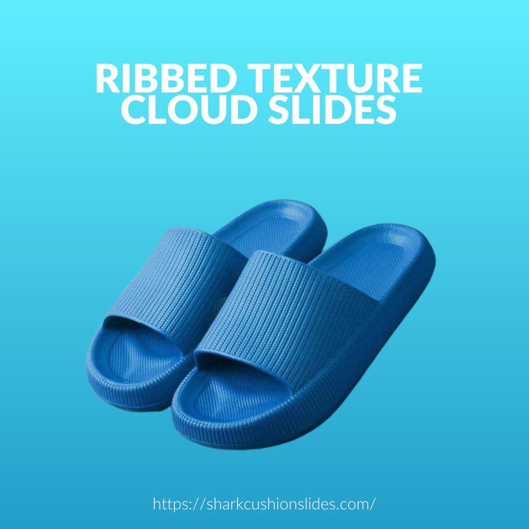sharkcushion's tweet image. Step into comfort with our Comfy Ribbed Texture Cloud Slides! ☁️👣 These slides are designed with a unique ribbed texture and cloud-like cushioning to provide unparalleled comfort and support.
Shop Now: sharkcushionslides.com/products/comfy…
#sharkcushionslides #cloudslides