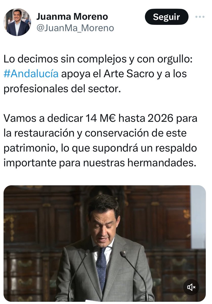 AndaluciaSinVOX's tweet photo. Moreno Bonilla lo dice sin complejos que dará  14 millones de euros a las cofradías , como nido de votos , mientras cierra 2500 camas este verano , despide a 18.000 sanitarios y un millón en lista de espera , pero #Andalucia quiere Cristo y circo mejor que sanidad pública https://t.co/WA5rZMgY7C