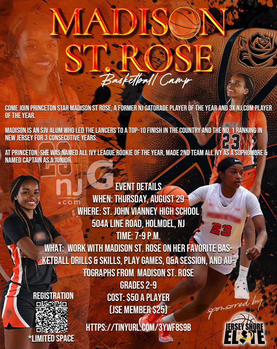 Dawn Karpell (@sjvcoach) on Twitter photo Come see our own <a href="/nat_strose/">Madison St. Rose🌹</a> 🌹for a night of drills and skills.
August 29, 7:00-9:00
Girls grades 2-9 Come see our own <a href="/nat_strose/">Madison St. Rose🌹</a> 🌹for a night of drills and skills.
August 29, 7:00-9:00
Girls grades 2-9