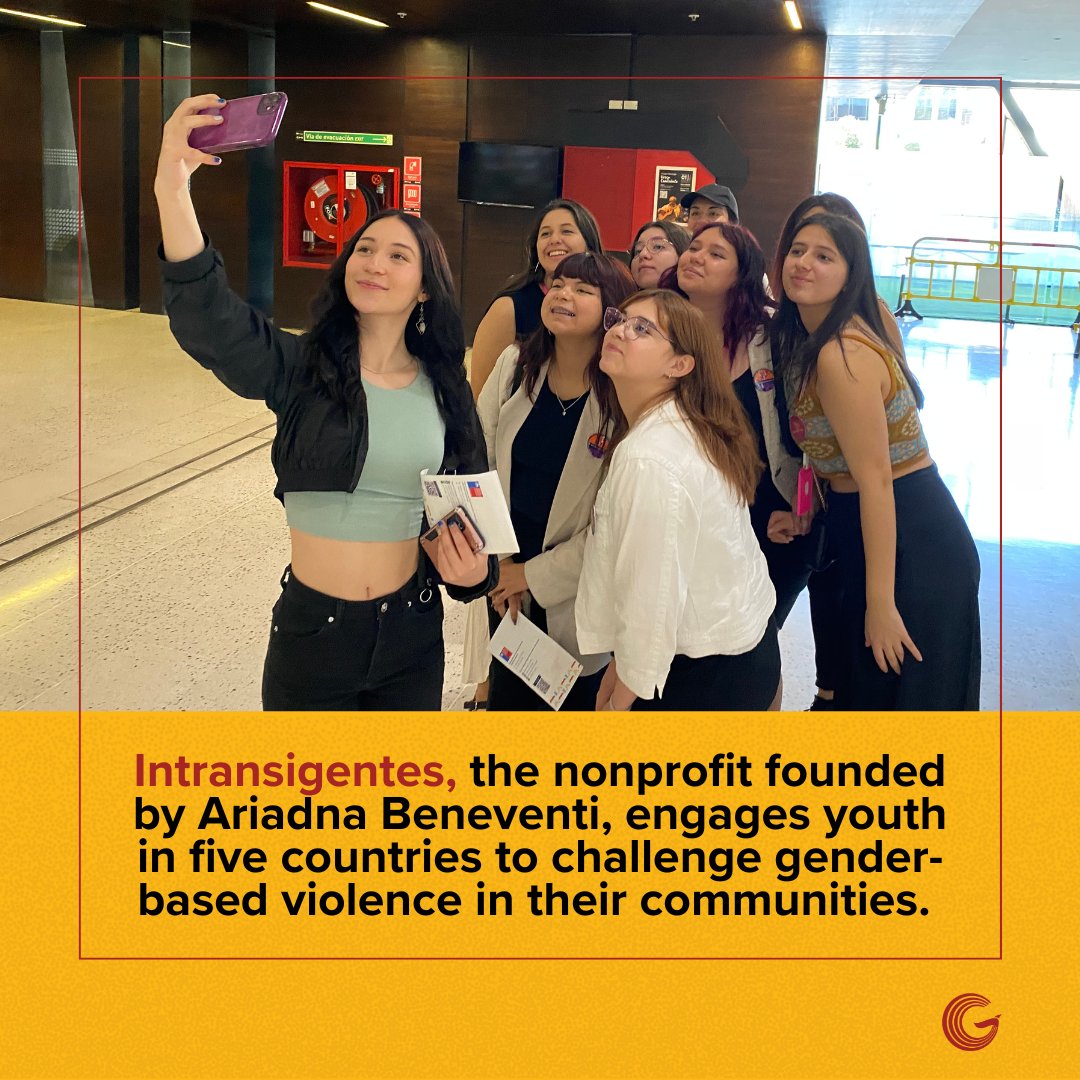 girlrising's tweet photo. Meet #AriadnaBeneventi! At 17, she advocated against gender-based violence in #Chile, rallying youth & founding the nonprofit #Intransigentes. Join us in amplifying voices like hers & read her firsthand account of starting a movement https://t.co/WmbuaD3zcX #WorldYouthSkillsDay https://t.co/uGIgli7GOa