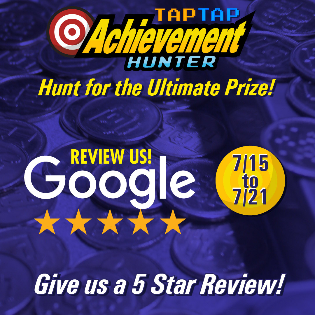 taptapiowacity's tweet photo. 🎯🕹️Play. Score. Redeem your Prize!
This week's hunt: Google Review ✨💯
Give us a 5 star review to win!!

#taptap #doubletap #beercade #downtowniowacity #iowacitypedmall #achievementhunter https://t.co/Qa4hbdSNVu