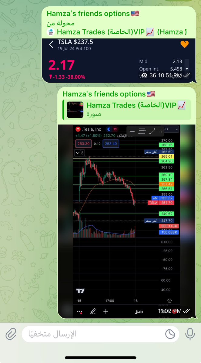 TradesHamza's tweet photo. صيد بوت #تسلا آخر السوق👌
من 1.33 إلى 2.17 ❤️❤️🔥🔥
$tsla $spx #السوق_الامريكي #الارجنتين_كولومبيا https://t.co/xtlkmJ5tMl