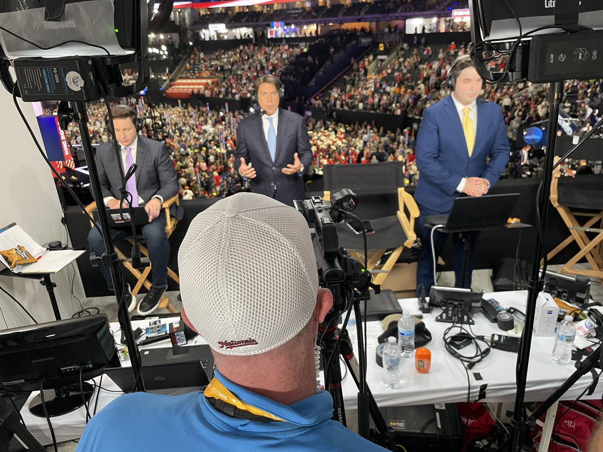 Reporting on the formal nomination of #DonaldTrump to run for the White House again with @JDVance1 as his running mate <a href="/BCullerton/">Brendan Cullerton</a> &amp; <a href="/GrayDCnews/">Gray Media Washington News Bureau</a> Jon Decker live #RNC2024 #RNCConvention #Milwaukee <a href="/GrayTelevision/">Gray Television</a>