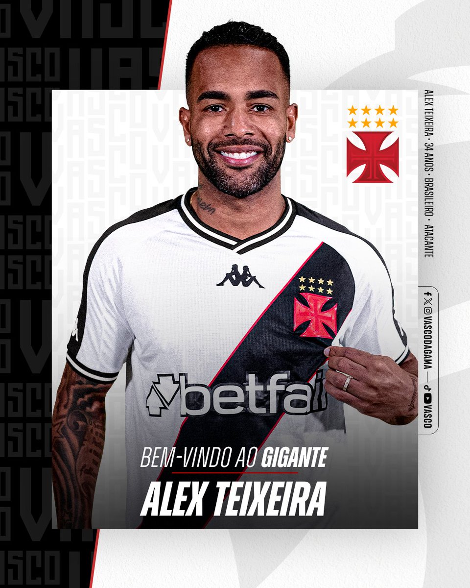 ✍️💢

Vasco da Gama acerta a contratação do atacante Alex Teixeira

➡️ mla.bs/f0ce7d62

📸: Leandro Amorim | #VascoDaGama