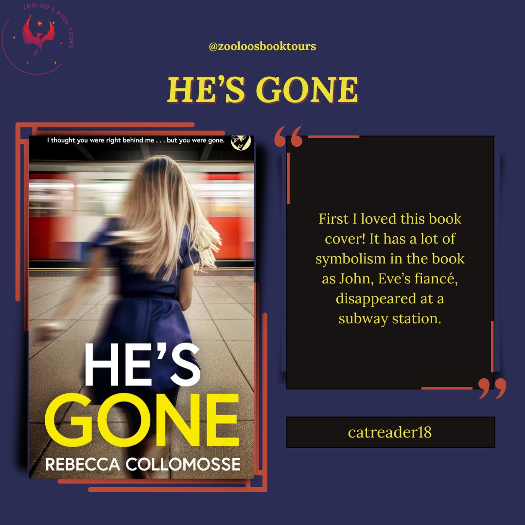 ZooloosBT's tweet photo. On the #booktour for #HesGone we saw a post from
#catreader18 and @staceywh100 ~ You can read all the reviews here ~ https://t.co/V5RvzO7gcJ
Tomorrow we will see #penfoldlayla sharing their thoughts!
#RebeccaCollomosse @joffebooks
#ZooloosBookTours https://t.co/78S125Fu1N