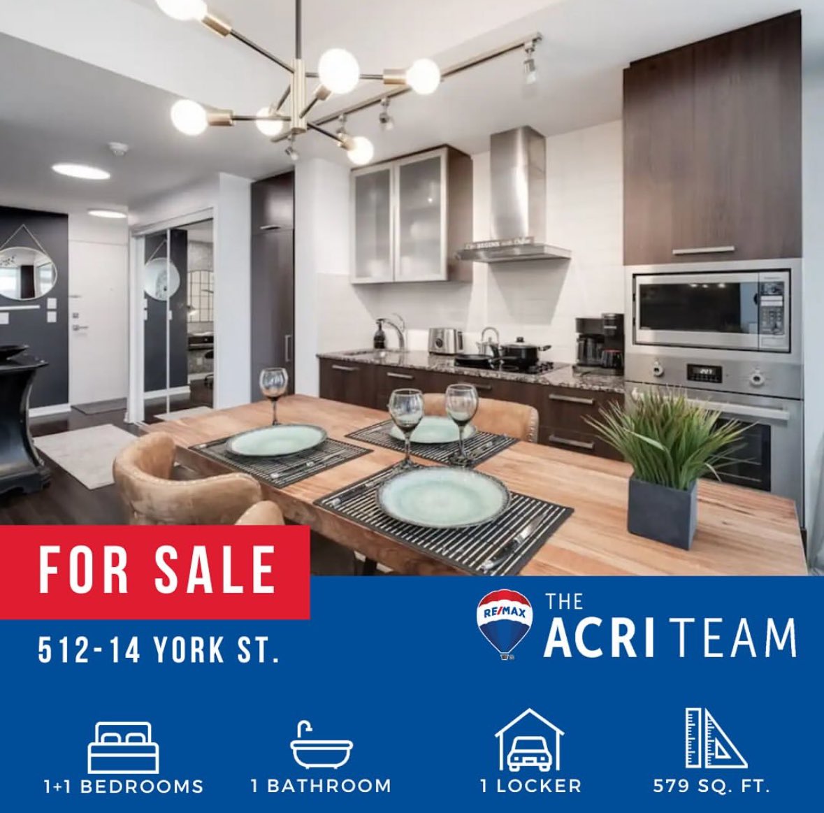 acriteam's tweet photo. JUST LISTED!

1+Den Condo Located In The Heart Of Downtown Toronto

• Fully furnished - with Airbnb allowed in the building 
• Bright and modern layout with Jack &amp; Jill bath &amp; balcony
• Excellent location with direct access to PATH from the building 
—
$628,800 https://t.co/fMY7v2GZKr