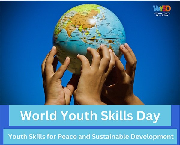 climateadvpak's tweet photo. On World Youth Skills Day, let us unite in recognizing the potential of young people as agents of peace and commit to providing them with the skills and opportunities to address challenges and contribute to a peaceful, prosperous, and sustainable future.
#SkillsRightNow #WYSD2024 https://t.co/IgzlA83sir