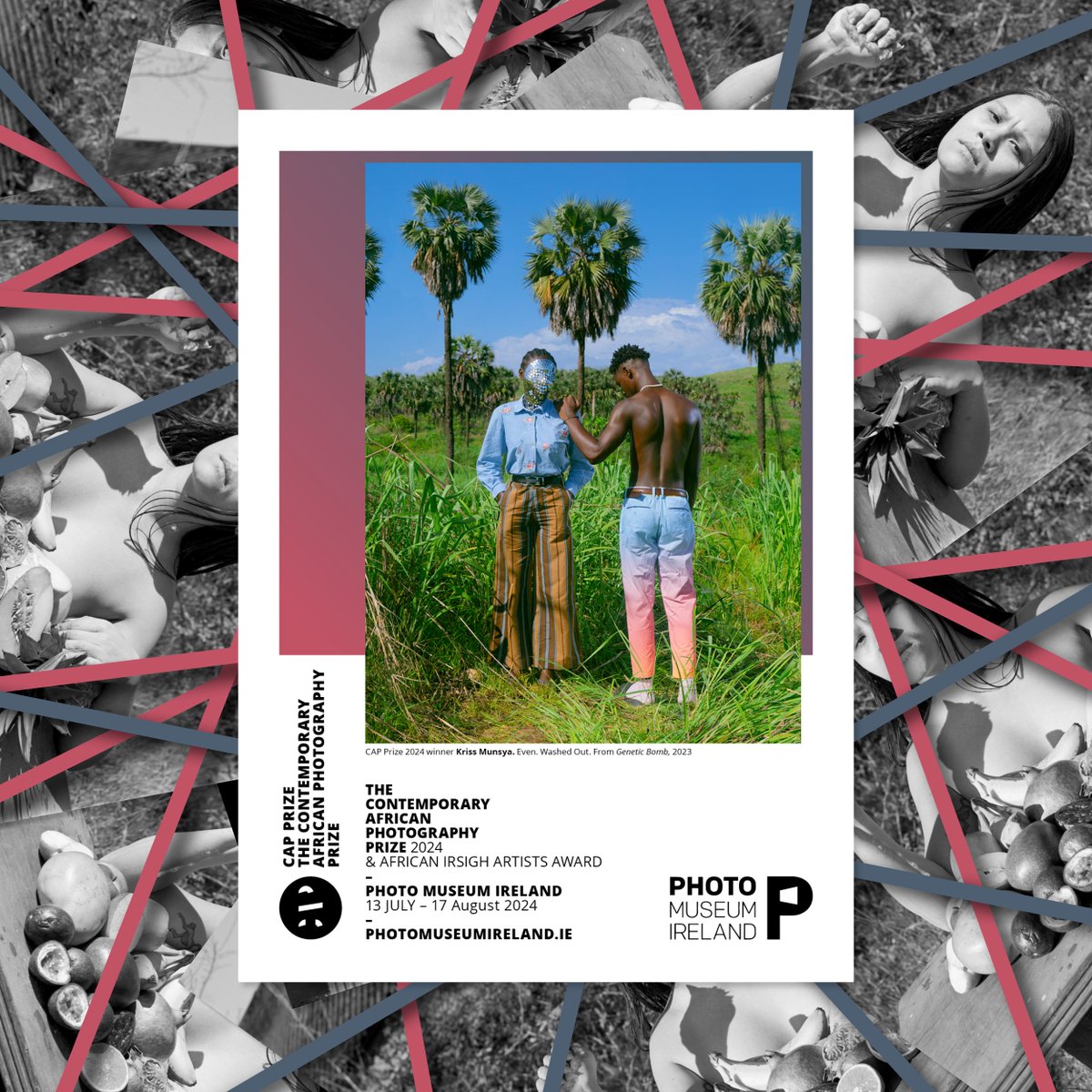 The <a href="/CAP_Prize/">CAP Prize</a> is delighted that <a href="/PhotoMuseumIRL/">Photo Museum Ireland</a> will present the 2024 winners. The show will run from 13 July until 25 August 2024 and showcases the works of Lina Geoushy, Ahmed Khirelsid, Tshepiso Moropa, Kriss Munsya, and Farren van Wyk.

#africanphotography #capprize