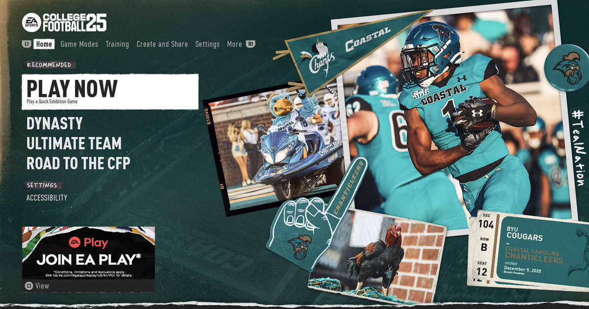 CoastalFootball's tweet photo. We are live! 🎮 

#BALLATTHEBEACH | #FAM1LY | #TEALNATION https://t.co/GfjywuVUWS