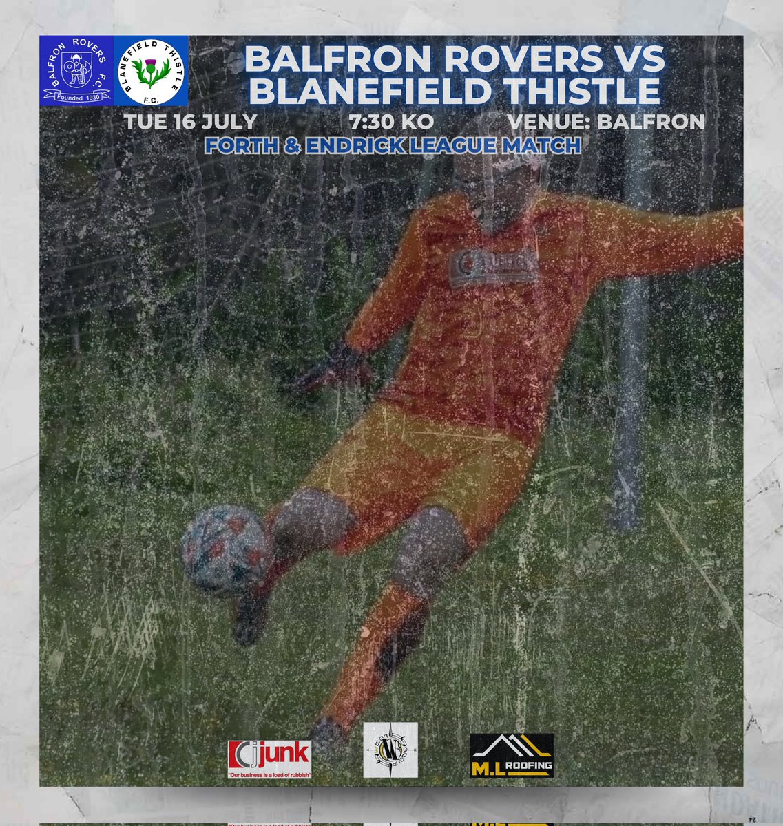 Tomorrow night we visit Balfron in a league match.

Kick off is 7:30pm.