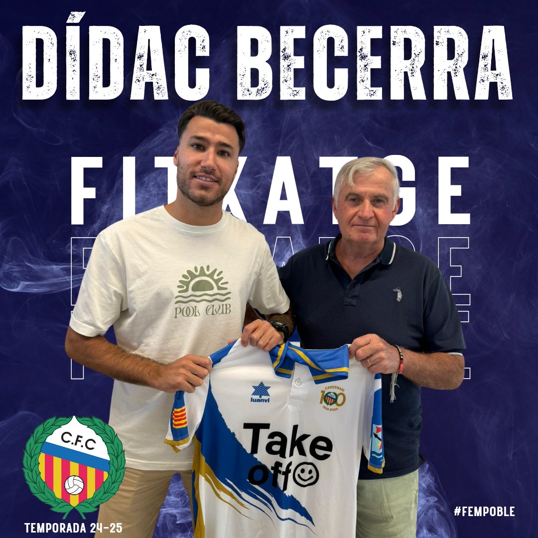cfcanonja's tweet photo. 1er EQUIP |✍️🏼 FITXATGE

Quarta incorporació per la temporada 24-25!

Dídac Becerra, lateral dret de 27 anys, procedent del UE Valls

Benvingut Dídac!! 💪🏼
Som-hi Canonja!🤍💙 https://t.co/0l1PflOQSY