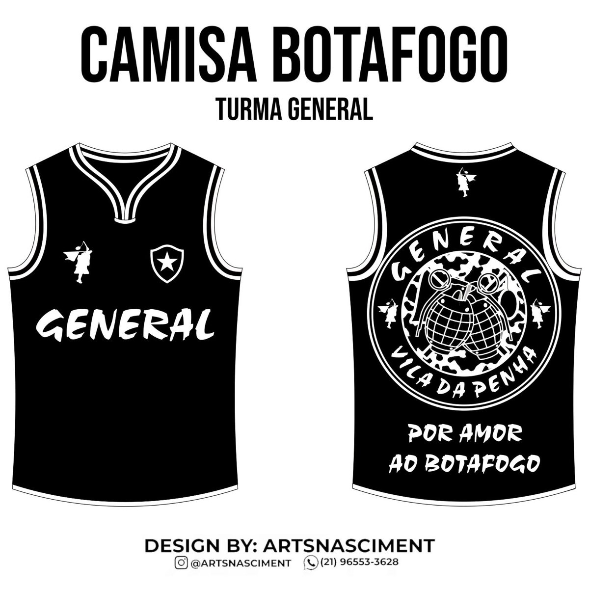 TurmaGeneral's tweet photo. CAMISAS DE TIME - TURMA GENERAL

PRÉ VENDA ABERTA PARA TODOS

R$40,00 - todos os tamanhos 

Pagamento até dia 25/07 💪🏽 https://t.co/iYEBXrz46q