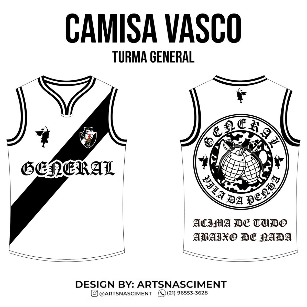 TurmaGeneral's tweet photo. CAMISAS DE TIME - TURMA GENERAL

PRÉ VENDA ABERTA PARA TODOS

R$40,00 - todos os tamanhos 

Pagamento até dia 25/07 💪🏽 https://t.co/iYEBXrz46q