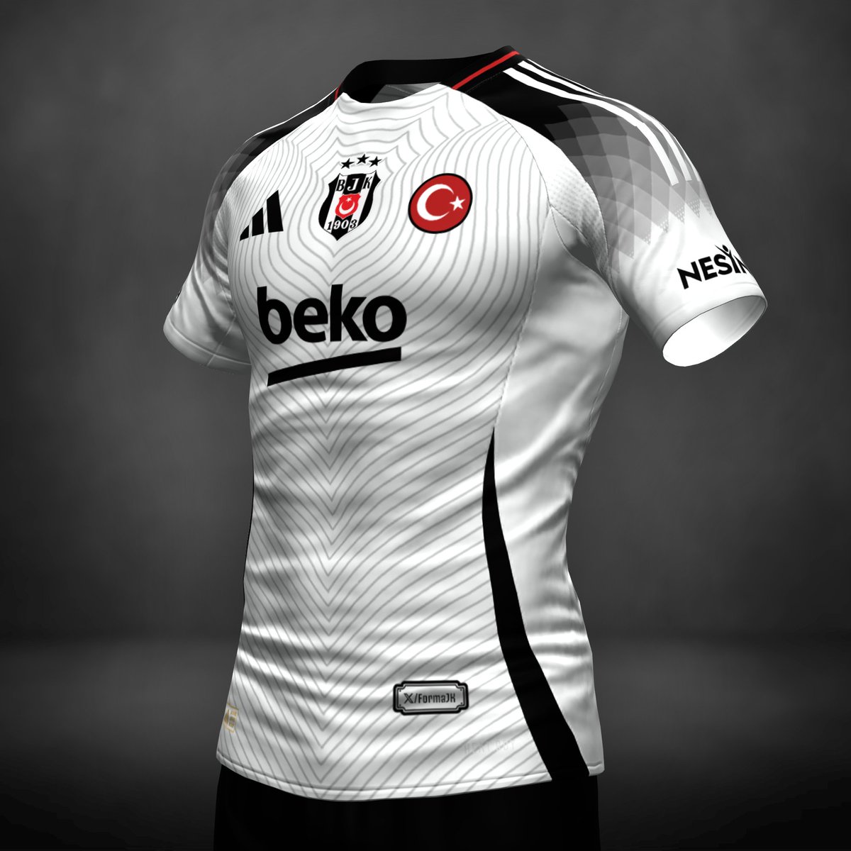 Kırmızı detaylı efsane beyaz forma diyorlar. Acaba gelir mi omuzlarda Almanya Euro 2024 deseni?