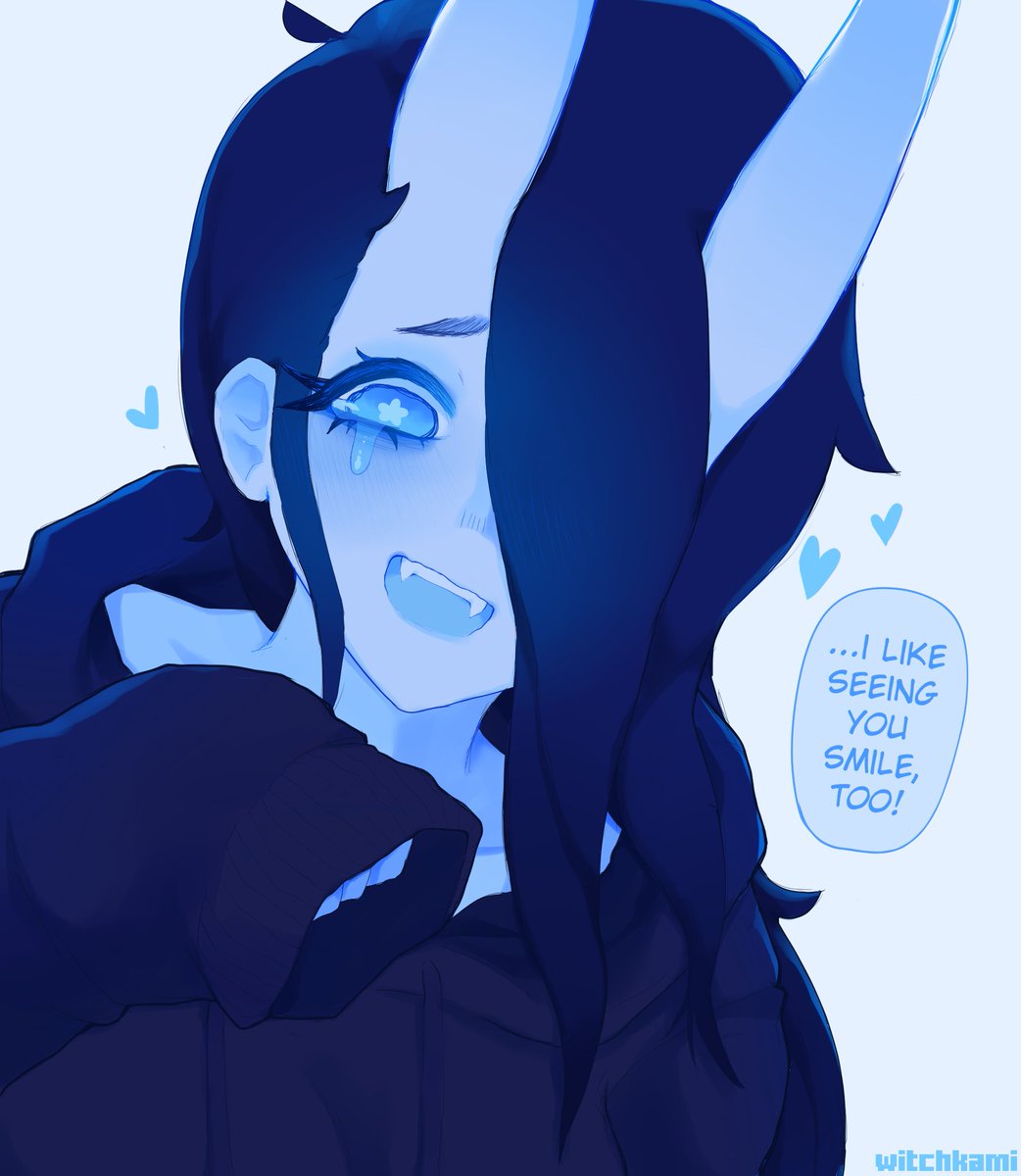 WitchKami's tweet photo. "I like seeing you smile too!💙" https://t.co/ujhIkqWHrK