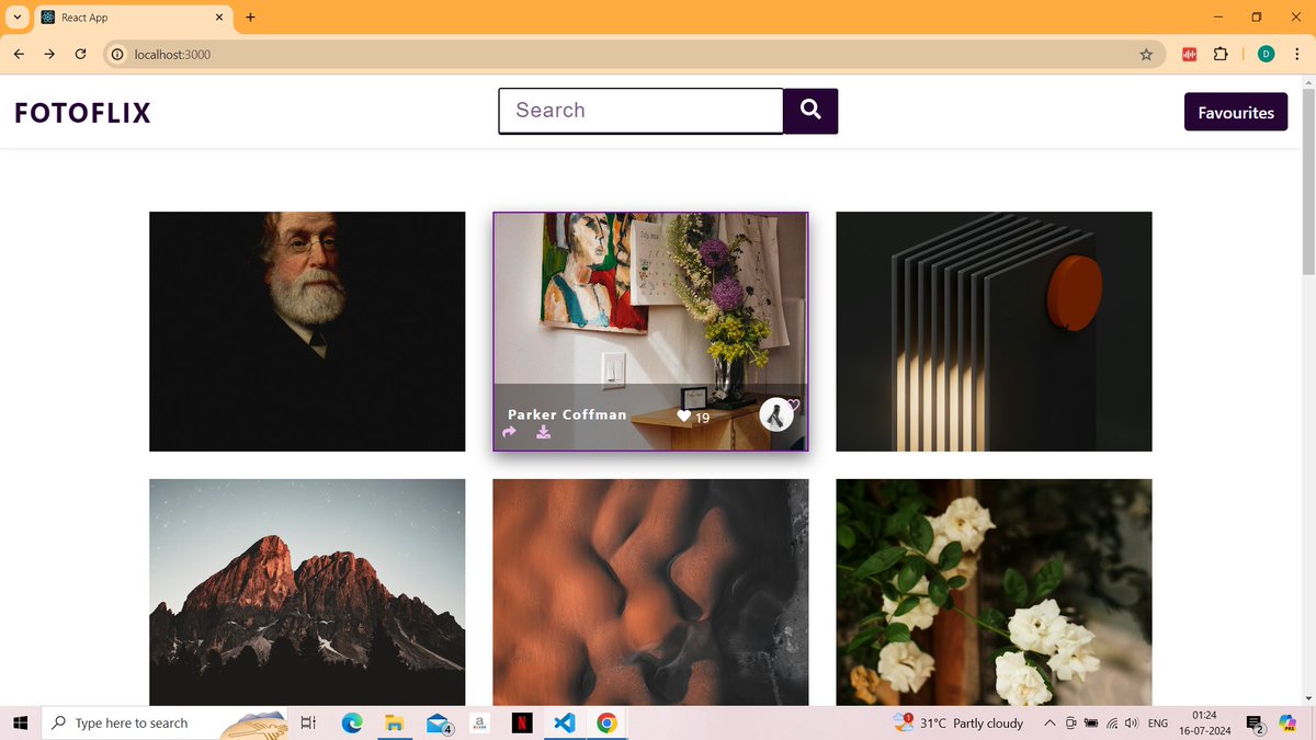 Dharamv1997's tweet photo. 🌟 Introducing Fotoflix 📸 - A dynamic MERN stack app powered by the Unsplash API. Browse, save, and manage your favorite photos effortlessly!

🔗 Live demo: https://t.co/JvgjnSpKyI #NodeJS #MongoDB #WebDev #UnsplashAPI https://t.co/LmDIfnzkib