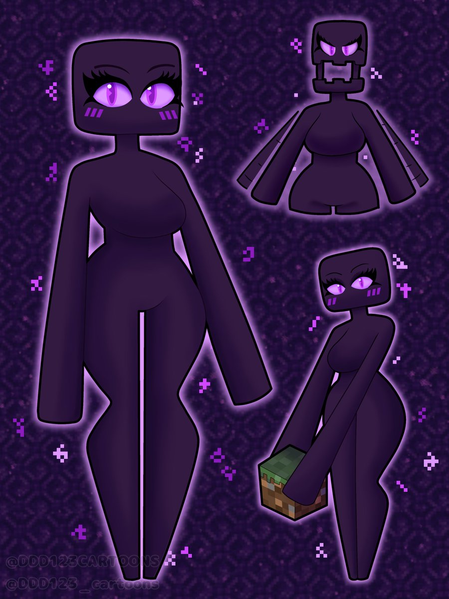 DDD123_TOONS's tweet photo. ⬛ Ender woman 💜

#Minecraft https://t.co/L6YuhhPxwa