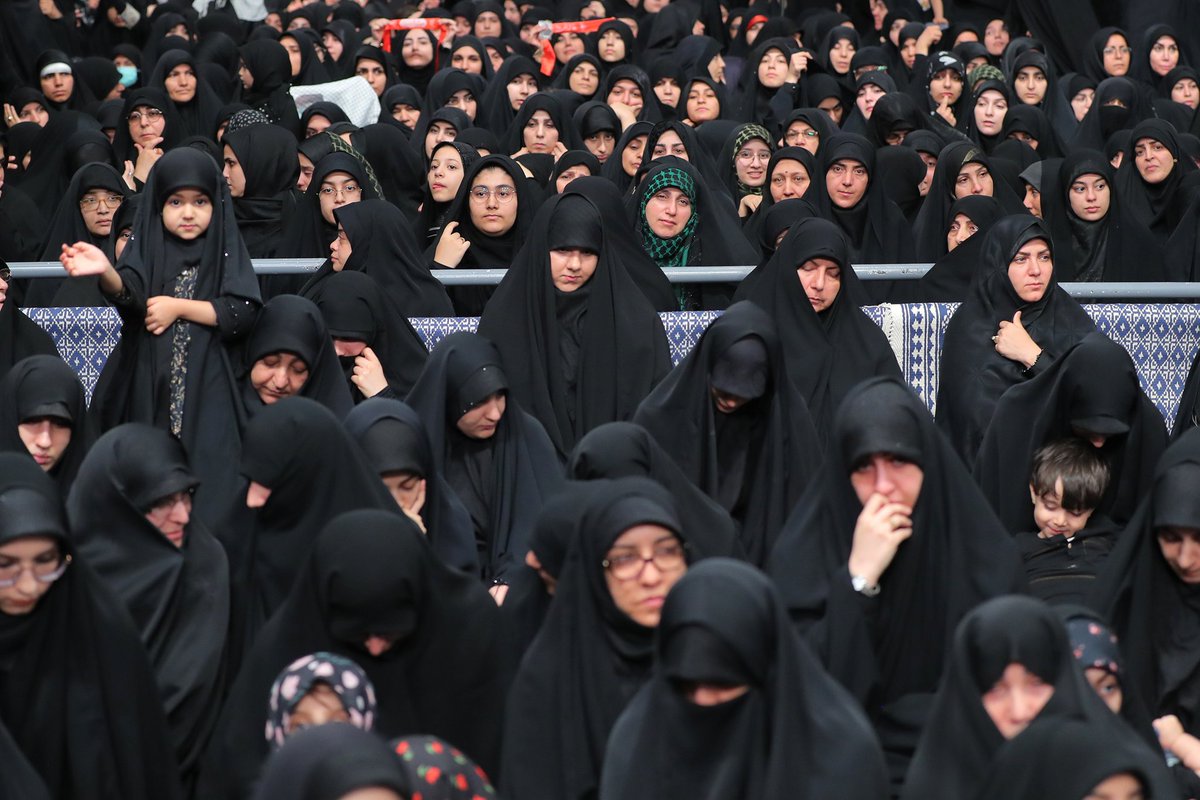 Khamenei_m's tweet photo. 📸 Ayatollah Khamenei attended fourth night of mourning ceremonies on eve of Ashura

Ayatollah Khamenei attended the fourth night of Muharram mourning ceremonies for Imam Hussain (pbuh) and his faithful companions on Monday, July 15, 2024, in the Imam Khomeini Hussainiyah. https://t.co/evNBC7XiMS
