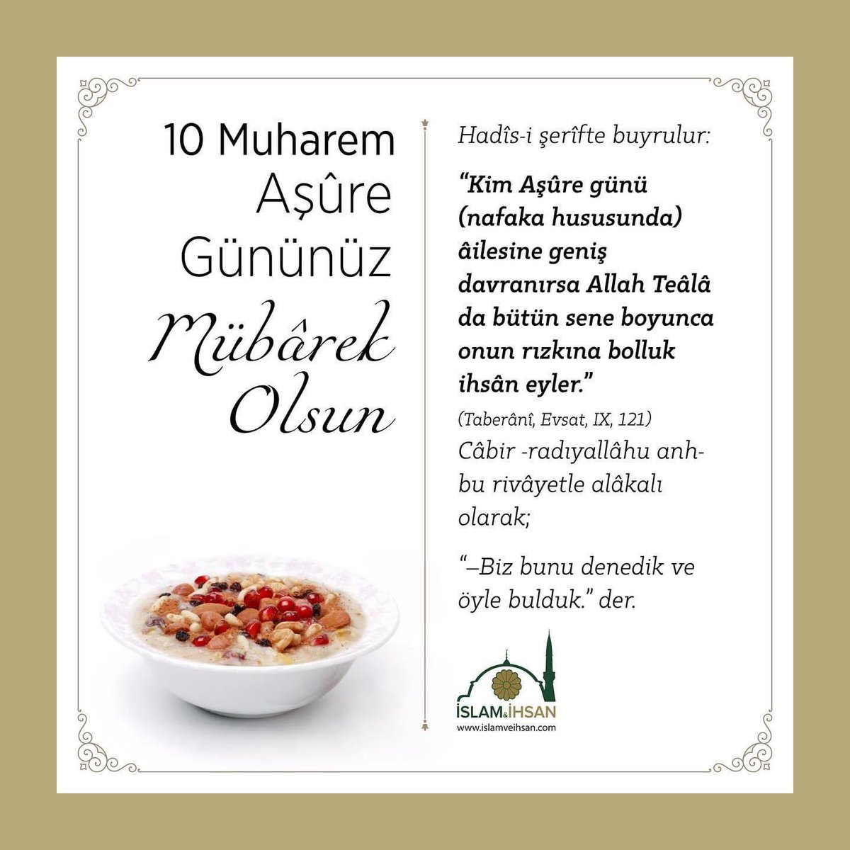 Aşure Gününüz Mübârek Olsun…