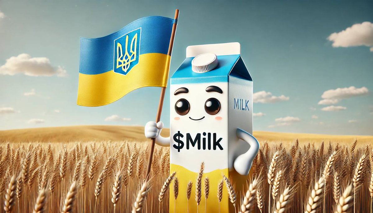 Hello, friends!
A little bit of history about the $MILK project.
It was created by developers from the UK. But after the project reached a capitalization of 400k, there was a sharp drop in price and the developers left the project. However, an energetic team from Ukraine became