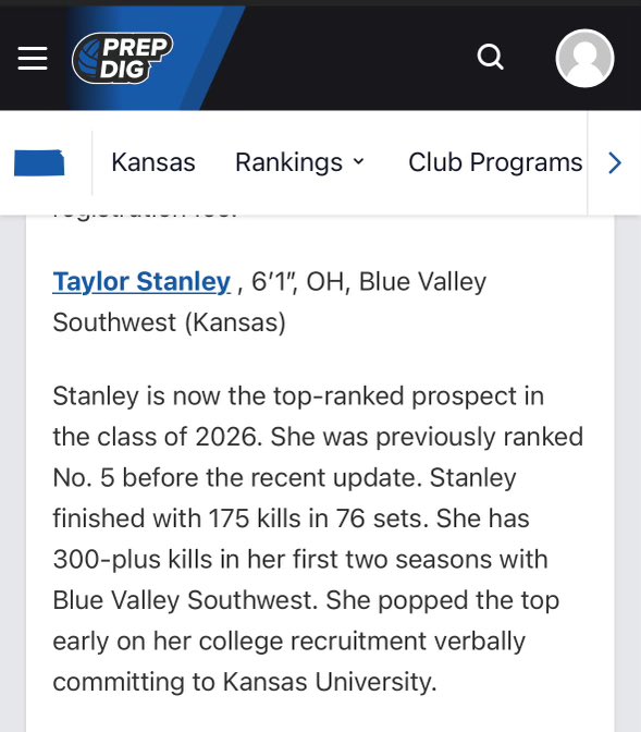 Thank you so much <a href="/PrepDigKS/">Prep Dig Kansas</a> &amp; <a href="/KSScoutDeck/">DeckScoutKS</a> for mentioning me in your class of ‘26 rankings amongst these other great athletes!!! 💙💙