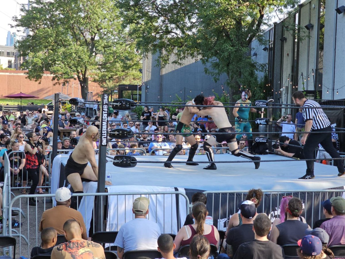 f1rstwrestling's tweet photo. Much love to Minneapolis for showing up, and showing out yesterday for @f1rstwrestling’s #PRYESFREEFORALL. ❤️
Cheers to our friends at @pryesbrewing. 🍻 Many thank you’s for being such amazing hosts. https://t.co/QpbM0wfQn2