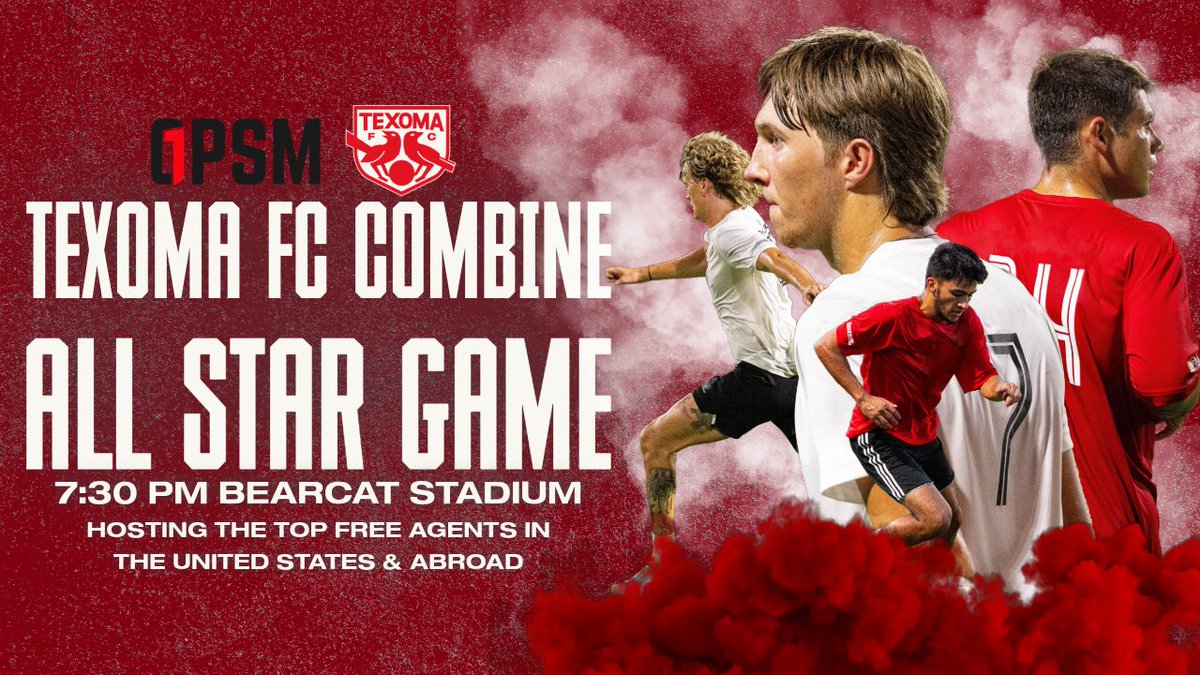 USLTexoma's tweet photo. Join us THIS SATURDAY, July 20th @ 7:30 PM at the Historic Bearcat Stadium to watch the Texoma FC x OPSM Combine All-Star game!

Tickets are FREE! All you have to do is fill out the form below 👇 

https://t.co/fuY8xYv2AY https://t.co/JAfarCuaHo
