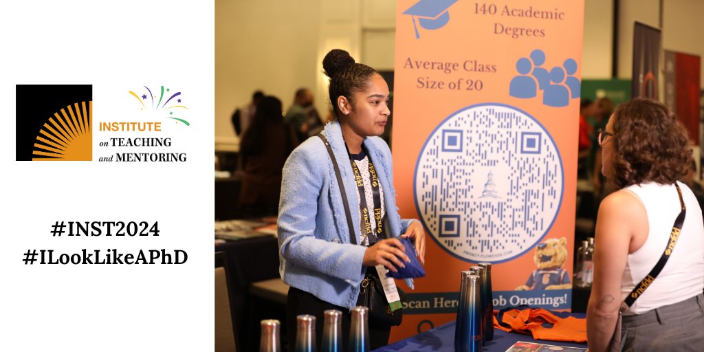 #HigherEd #Recruiters: Attendees at the Institute on Teaching and Mentoring represent: #Business #Education #HealthOccupations #Humanities #STEM and #SocialSciences. Join us Oct. 31-Nov. 3, 2024 in New Orleans. Details &gt; instituteonteachingandmentoring.org/recruiters #INST2024 #PhD #faculty
