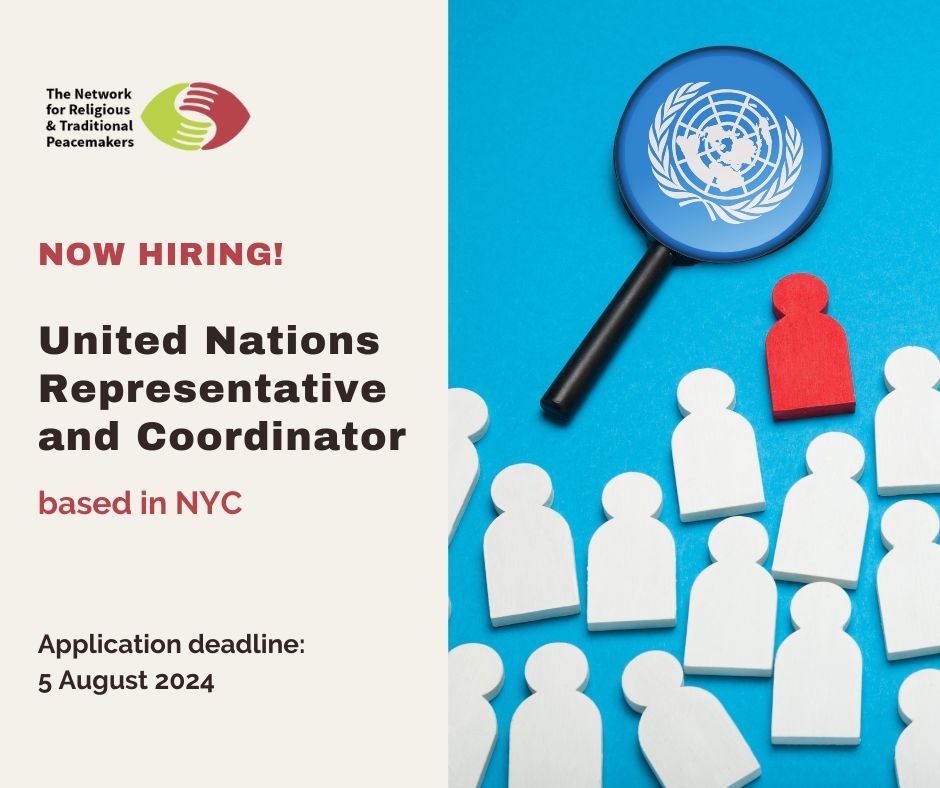 peacemakersnetw's tweet photo. ⭐ Join our #NY team! Do you have interest in international affairs engagement &amp; have experience working @UN or other international organizations? We’re looking for a UN Representative &amp; Coordinator!

📝Learn more to apply here: https://t.co/5SKyuRv6dO
App deadline: 5 August https://t.co/Mp8MHawY1R