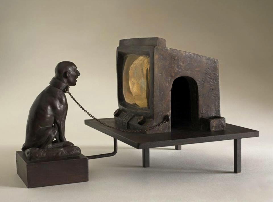 Луис Кинтеро Бреа «Кадена». 2005. Бронза и сталь.