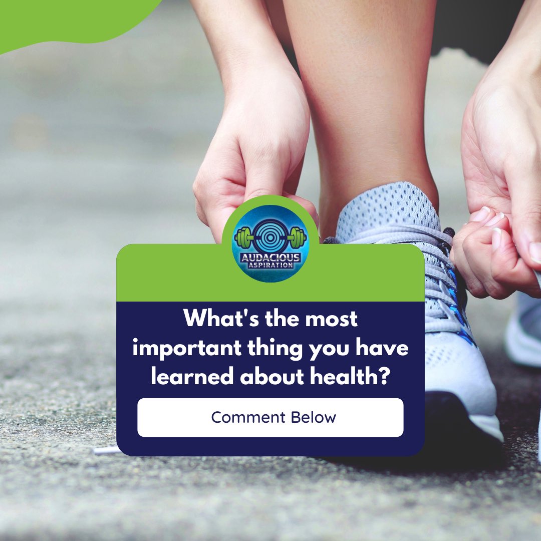 letsbeaudacious's tweet photo. Overtime, you have probably learned things that have shifted your perception of health. 

Share your own lessons - What’s the most important thing you have learned about health?

#fitness #motivation #gym #workout #bodybuilding #training #FitnessMotivation #letsgetaudacious https://t.co/qzksKrY9uc