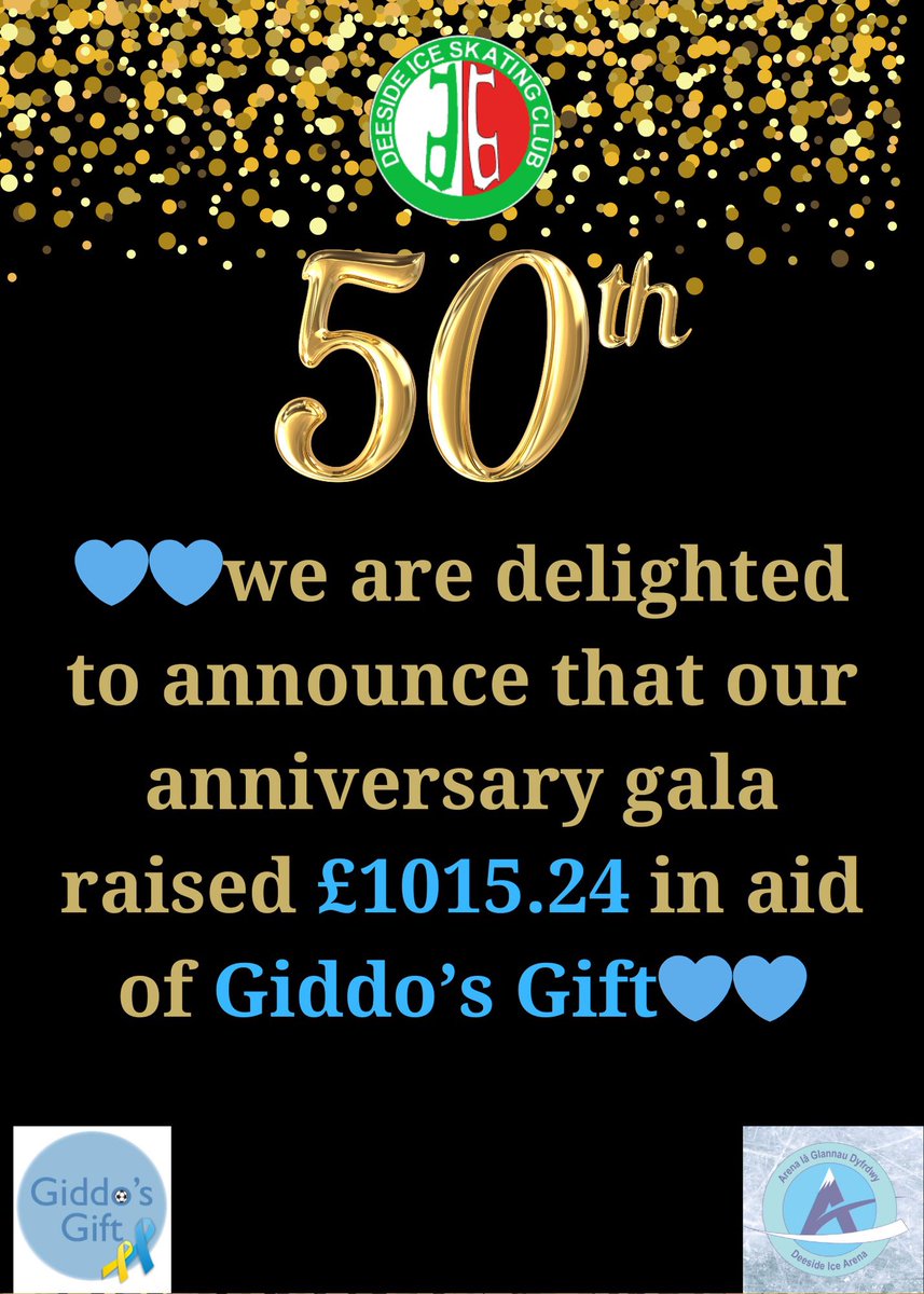 Deeside Skating Club (@deesideice) on Twitter photo We are delighted to announce that we raised £1015.24 in aid of <a href="/giddosgift/">Giddo’s Gift 💙</a> at our 50th anniversary gala 💙
Thanks to everyone for their support.
It was great to have @RedSamo and other <a href="/aura_wales/">aura wales</a> board members in attendance as well as some of the Giddins family 💙<a href="/mbwmike/">Mike</a> We are delighted to announce that we raised £1015.24 in aid of <a href="/giddosgift/">Giddo’s Gift 💙</a> at our 50th anniversary gala 💙
Thanks to everyone for their support.
It was great to have @RedSamo and other <a href="/aura_wales/">aura wales</a> board members in attendance as well as some of the Giddins family 💙<a href="/mbwmike/">Mike</a>