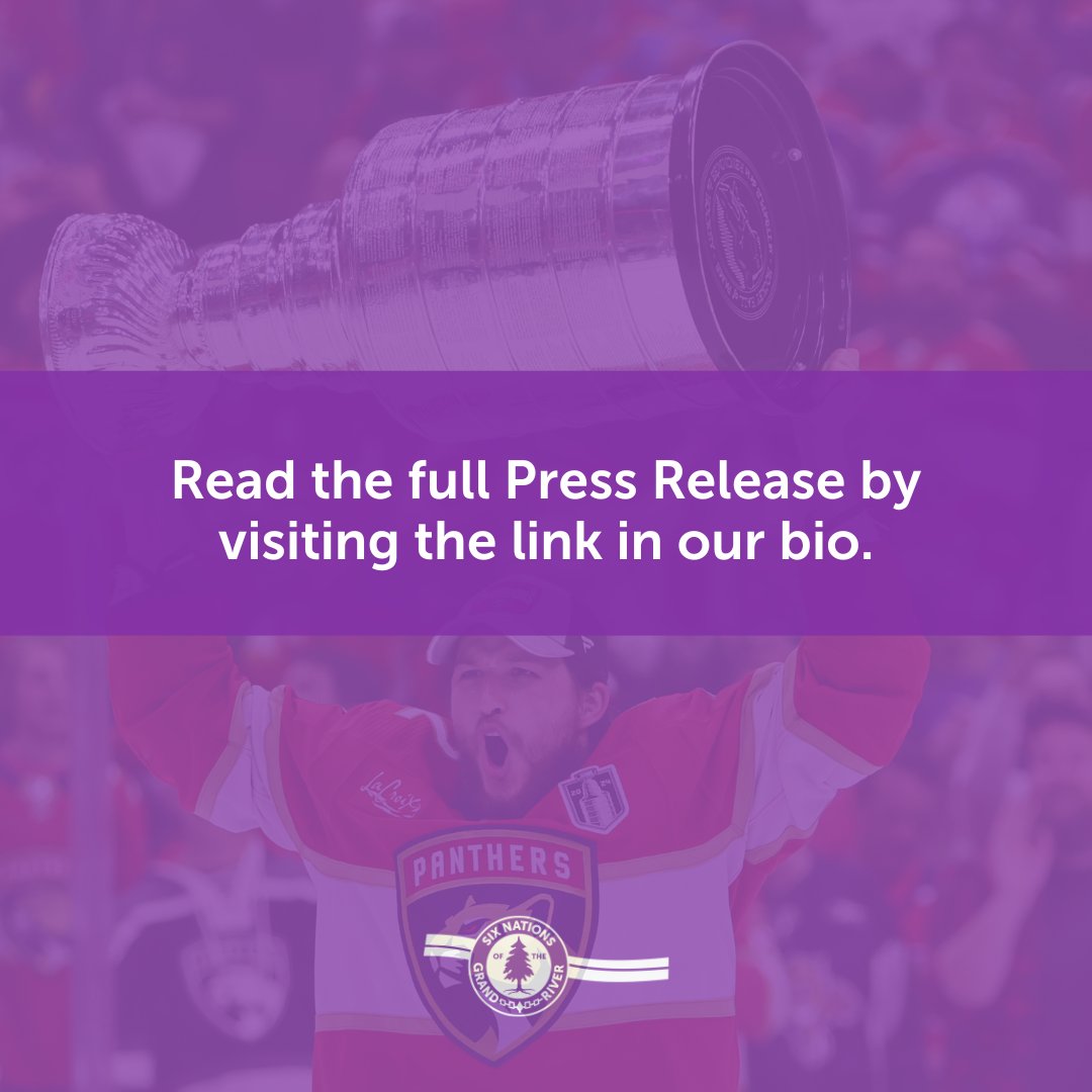 MEDIA RELEASE:
BRANDON MONTOUR IS BRINGING THE STANLEY CUP TO SIX NATIONS ON JULY 24
