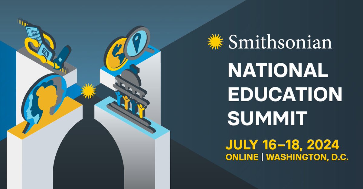U.S. Department of Education (@usedgov) on Twitter photo 🎉 Educators: Join @Smithsonian's 2024 National Education Summit - July 16-18! 🎉
Register today for this free <a href="/SmithsonianEdu/">Smithsonian Education</a> conference and attend online or in-person in DC: s.si.edu/EducationSummi…
#SummerLearningWeek 🎉 Educators: Join @Smithsonian's 2024 National Education Summit - July 16-18! 🎉
Register today for this free <a href="/SmithsonianEdu/">Smithsonian Education</a> conference and attend online or in-person in DC: s.si.edu/EducationSummi…
#SummerLearningWeek