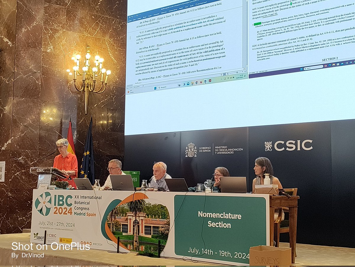Enthusiastic with the Nomenclature Section <a href="/ibc2024/">IBC2024</a> Madrid, Spain.  Gaining knowledge!!