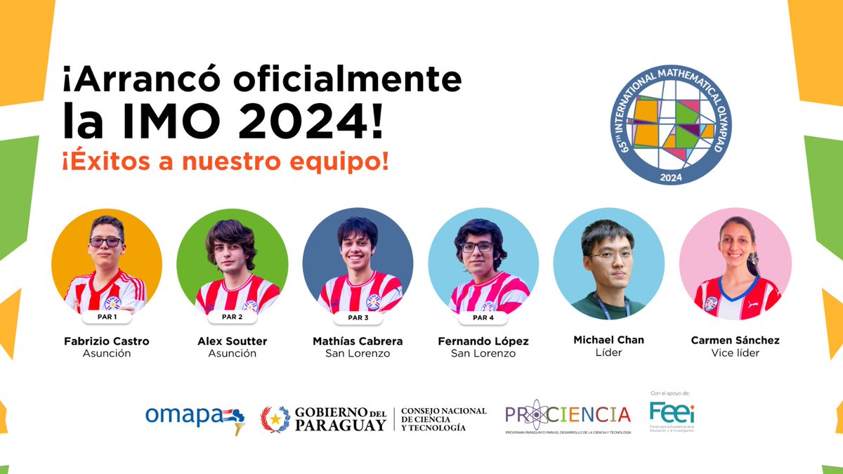 ¿Sabías que Paraguay participa del “Mundial de Matemáticas” en el Reino Unido? Te contamos todo sobre la competencia y sobre nuestros representantes paraguayos en este hilo.