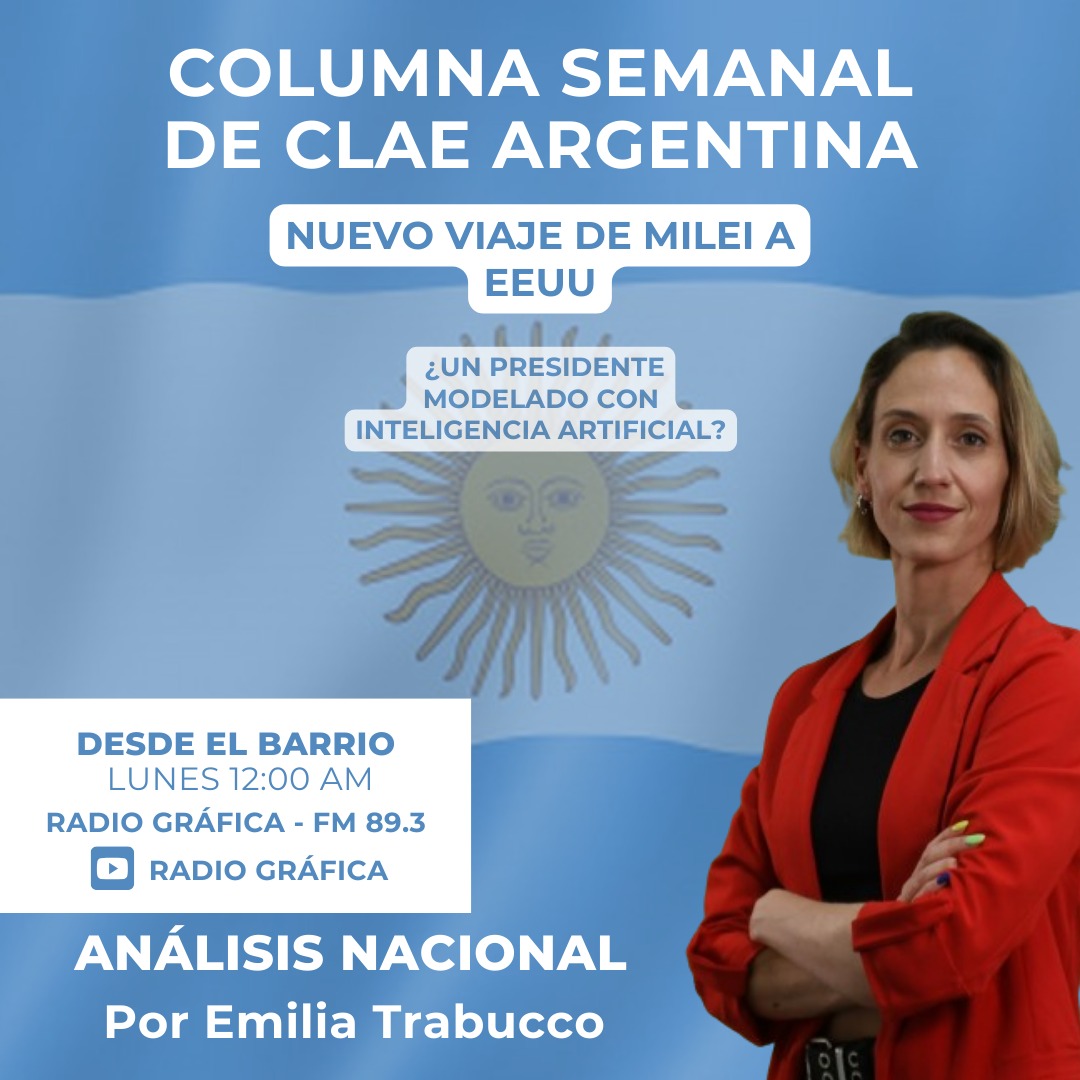 🎙️ Columna semanal sobre política argentina de CLAE Argentina.

📌 Este lunes analizamos la agenda internacional de Milei y su viaje al campamento de millonarios en EEUU: quienes digitan el plan económico en #Argentina y su estrategia a nivel regional.

 youtu.be/F7_aK4RUPIc