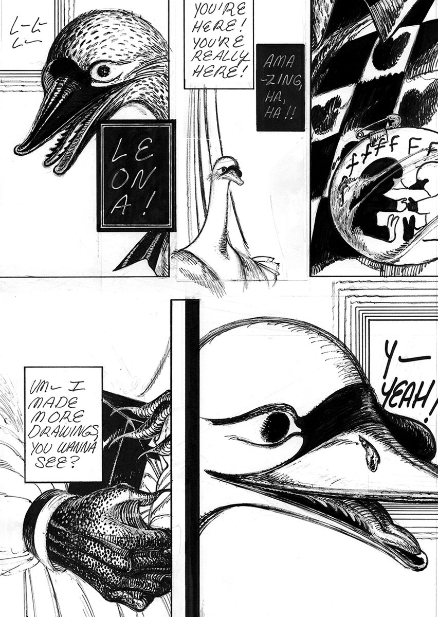 mars_maison's tweet image. some pages from Star of Swan, a 60 page comic being published with @breakdownpress at the end of this month.