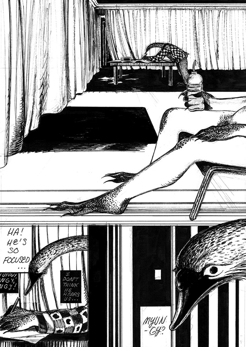 mars_maison's tweet image. some pages from Star of Swan, a 60 page comic being published with @breakdownpress at the end of this month.