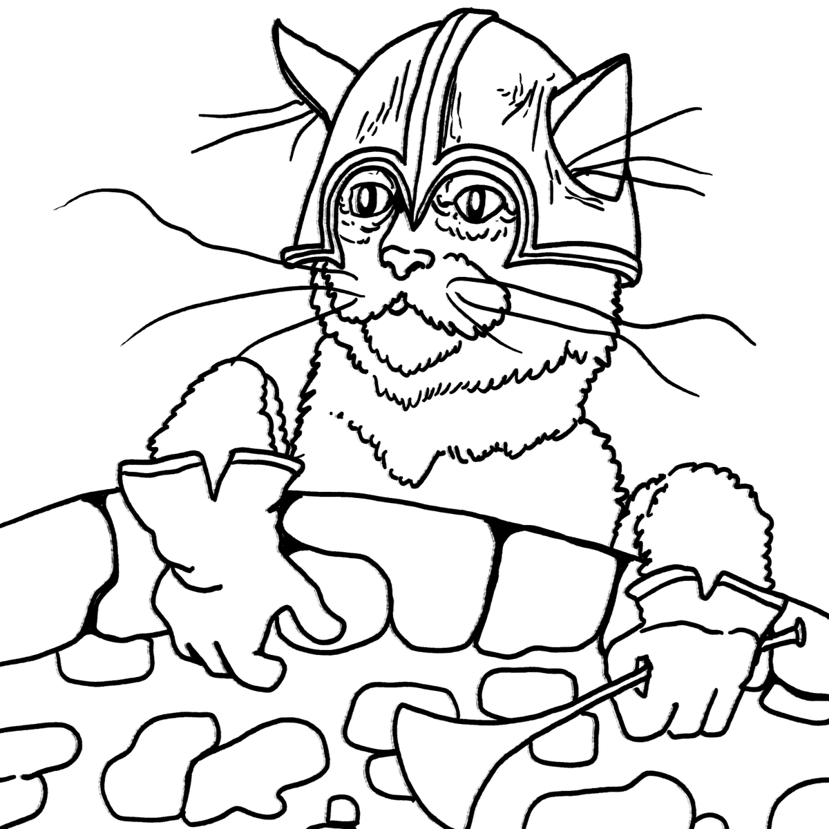 SamuelThomasCu2's tweet photo. Sketches of the battlecats of the ramparts https://t.co/kxVbykA1mM