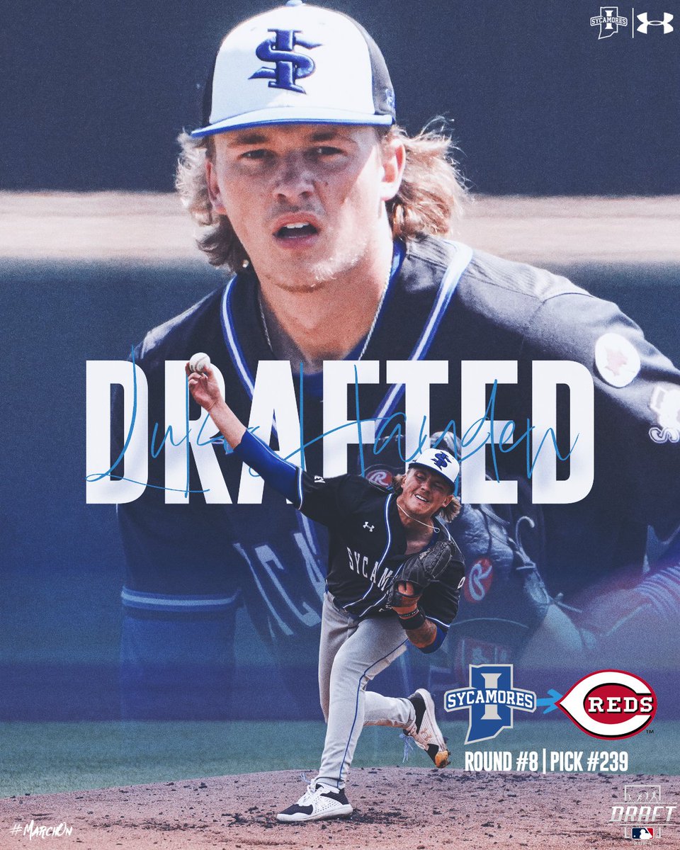Indiana State Baseball (@indstbaseball) on Twitter photo Power Arm was picked up in the #MLBDraft24
In the 8th Round, with the 239th pick of the draft, <a href="/luke_hayden_1/">Luke Hayden</a> was selected by #Reds
#MarchOn | #ProTrees Power Arm was picked up in the #MLBDraft24
In the 8th Round, with the 239th pick of the draft, <a href="/luke_hayden_1/">Luke Hayden</a> was selected by #Reds
#MarchOn | #ProTrees