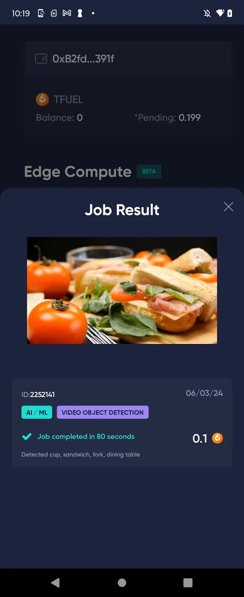 stateoftheta's tweet photo. @Theta_Network  is set to launch its mobile version of the Theta Edge Node for Android devices on September 25, 2024. This marks a significant leap forward in Theta's history, as it introduces a video object detection AI model (VOD_AI) that runs on consumer-grade Android mobile devices. VOD_AI uses computer vision techniques to analyze video frames and identify objects, similar to the human visual cortex. It can be used to label objects in videos and track their position throughout a video. Users who run the Edge Node for mobile app will earn TFUEL rewards for sharing their mobile computation power.

Theta EdgeCloud and 10,000+ active Edge Nodes worldwide are the backbone for delivering fast, cost-effective compute work for AI and video applications over a decentralized network. EdgeCloud for Mobile aims to leverage up to 3.9 billion active Google Android devices for AI computation workloads. Android accounts for 70% of the mobile operating system market share across 190 countries, making it an ideal platform for evaluating mobile CPU/GPU capabilities.

Theta EdgeCloud aims to integrate high-end GPU capability from cloud providers with billions of mobile and smart devices into a unified AI infrastructure layer, opening up a vast market for processing on-demand AI workloads optimized for cost, quality of service, privacy, and device capabilities. Theta engineering team is testing with Google's new experimental MediaPipe on device text-to-image generation solution for Android in the pilot launch of mobile Theta Edge node.
