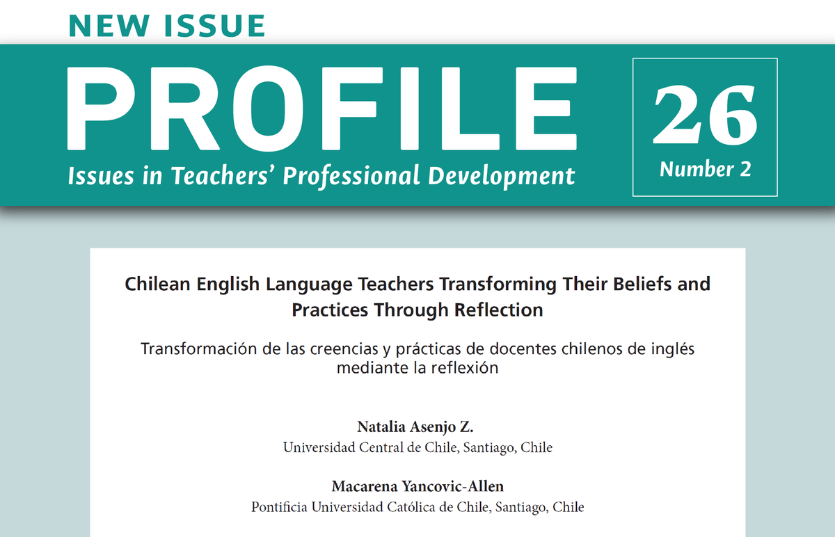 PROFILEJournal's tweet photo. In the latest issue of @PROFILEJournal 📚📄A study that reveals the positive impact of reflective practice on EFL teachers' beliefs and practices around listening comprehension.
https://t.co/Skyrq9oCQI
@MacaYancovic https://t.co/Ggouq7shaf