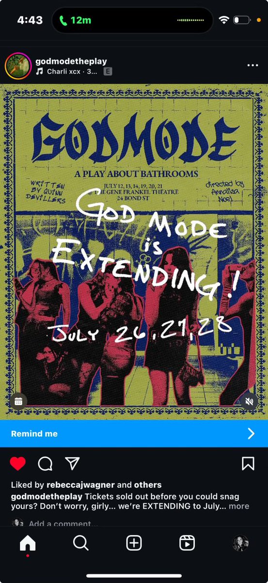devillers_david's tweet image. My talented daughter wrote a play that has sold out in NYC and now the theater is extending dates. Not bad for a first play.